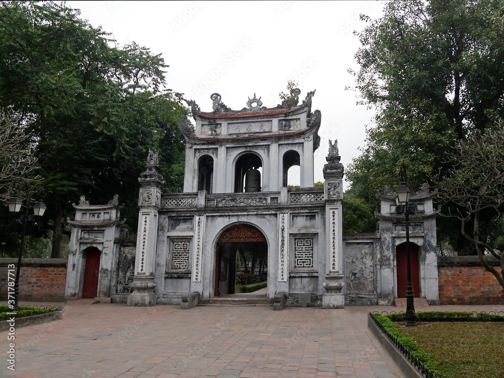 Vietnam, Hanoi, Van Mieu Temple, dedicated to Confusius, build in 1070