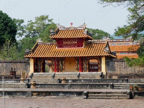 Vietnam, Thua Thien Hue Province, Hue City, listed at World Heritage site by Unesco, Forbidden City or Purple City in the Heart of Imperial City , Minh Mang Emperor's Mausoleum