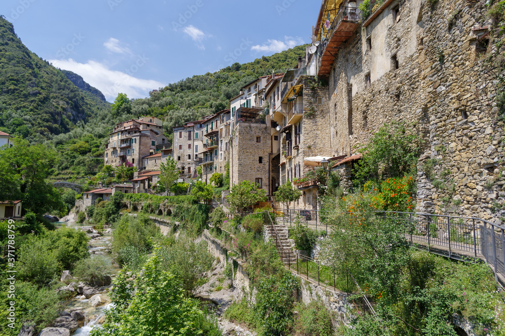 Rocchetta Nervina ancient village, Liguria region, Italy