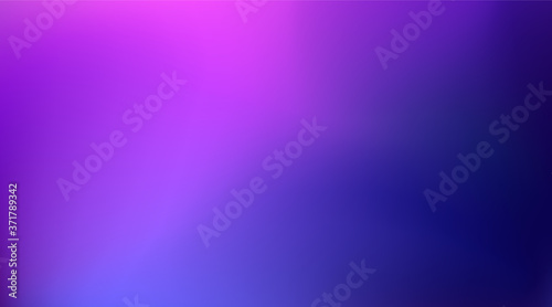 Blurred deep purple pink and blue color gradient background. Abstract Beautiful wave backdrop. Vector illustration for your graphic design, banner, poster, card, wallpaper  or website