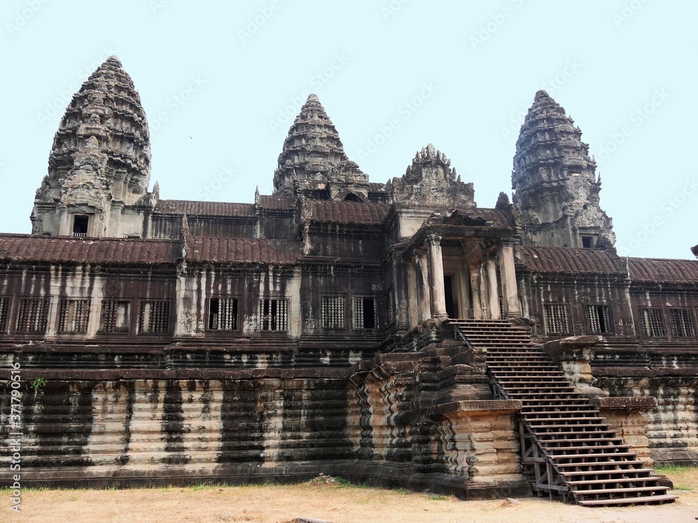 Angkor Wat Temple, Siem Reap Province, Angkor's Temple Complex Site listed as World Heritage by Unesco in 1192, built at the XIIth Century, Cambodia
