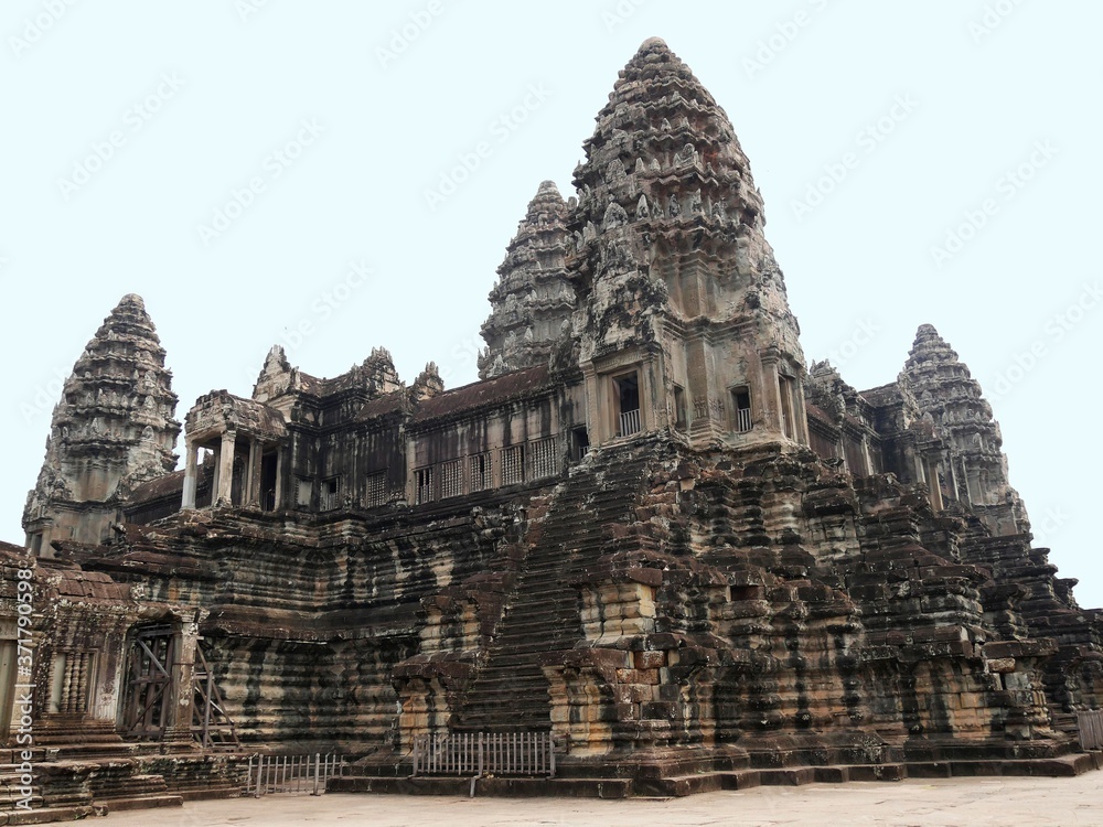 Angkor Wat Temple, Siem Reap Province, Angkor's Temple Complex Site listed as World Heritage by Unesco in 1192, built at the XIIth Century, Cambodia