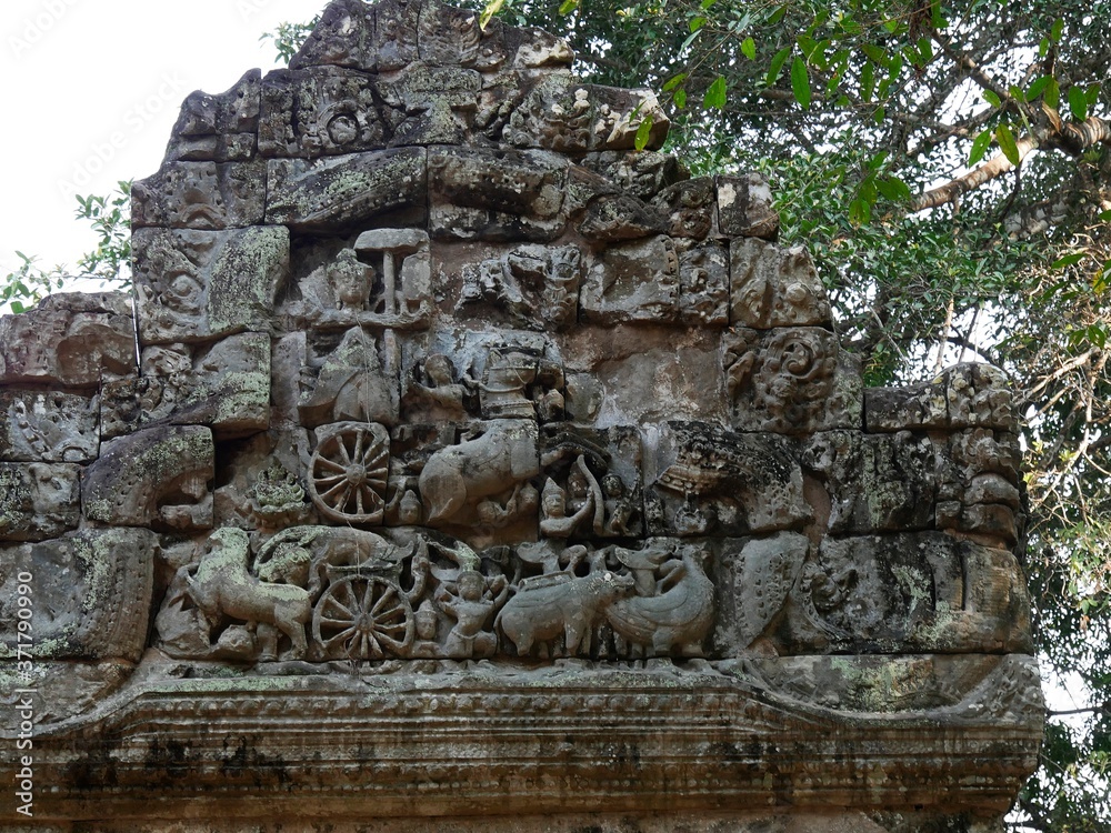 Preah Khan Temple, Siem Reap Province, Angkor's Temple Complex Site listed as World Heritage by Unesco in 1192, built in 1191 by King Jayavarman VII, Cambodia