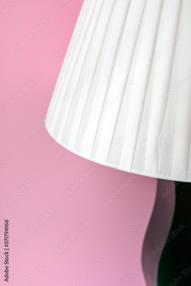 pink and white lamp
