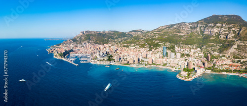 Fototapeta Naklejka Na Ścianę i Meble -  Monte Carlo, Monaco aerial view