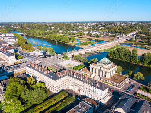 Tours aerial panoramic view, France