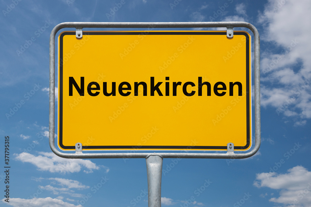 Fototapeta premium Ortstafel Neuenkirchen