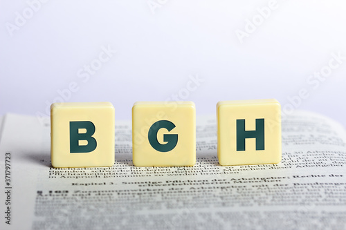 BGH in Buchstaben auf einem Buch