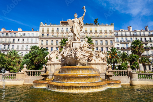 Quadro em tela Freedom Square in Toulon, France