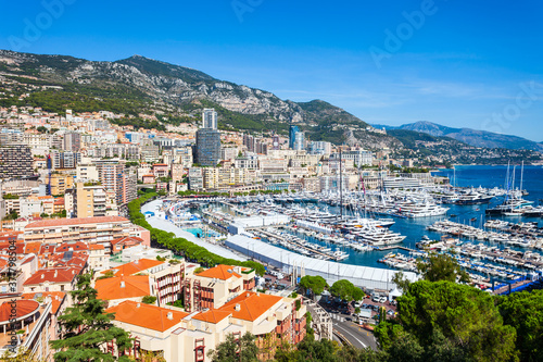 Monte Carlo aerial view, Monaco © saiko3p