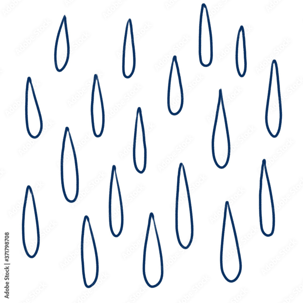 drops blue texture outline, digital freehand drawing drops blue texture outline, digital freehand drawing
