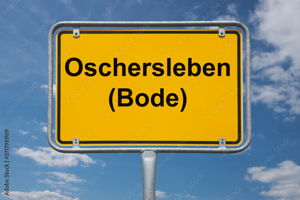 Ortstafel Oschersleben (Bode)