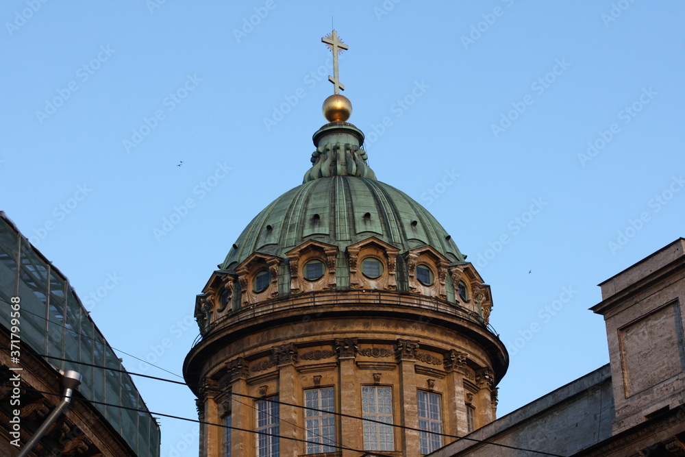top of Kazan Cathedral, St. Petersburg, Russia