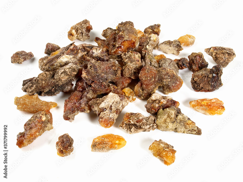 Obraz premium Brown Incense on white Background - isolated