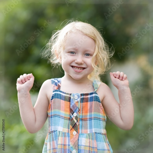 happy little girl