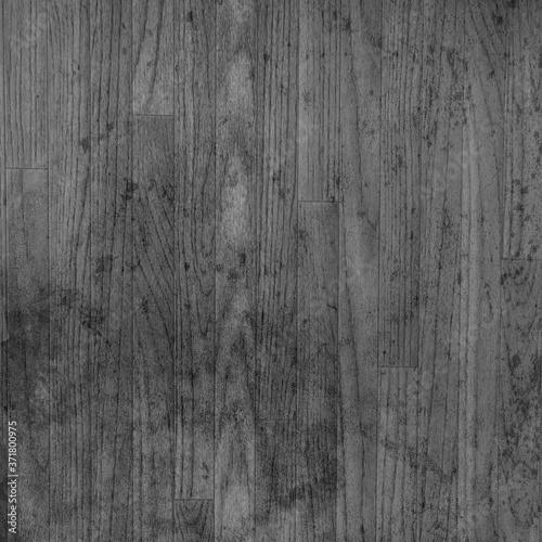 Black and white distressed wood floor for backgrounds and texture design element.