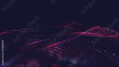 Abstract wave colorful background