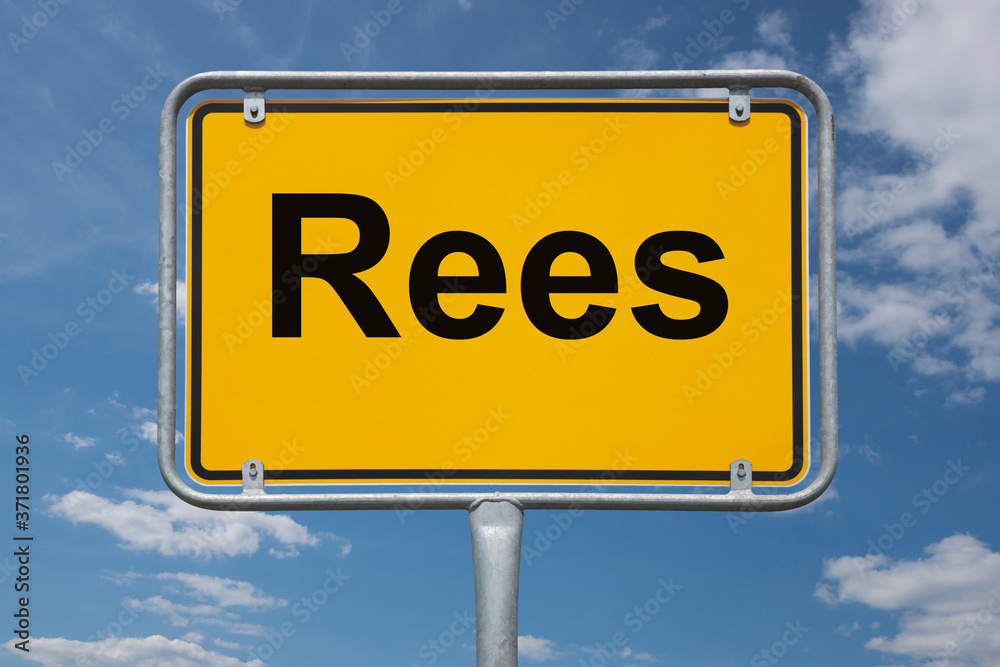 Ortstafel Rees