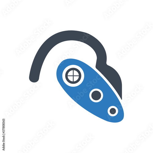Bluetooth head phone icon ( vector illustration )