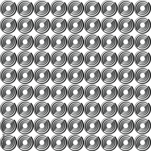 Black abstract horizontal circle shapes. Seamless pattern. Design element for prints, web pages, template, abstract background and textile pattern