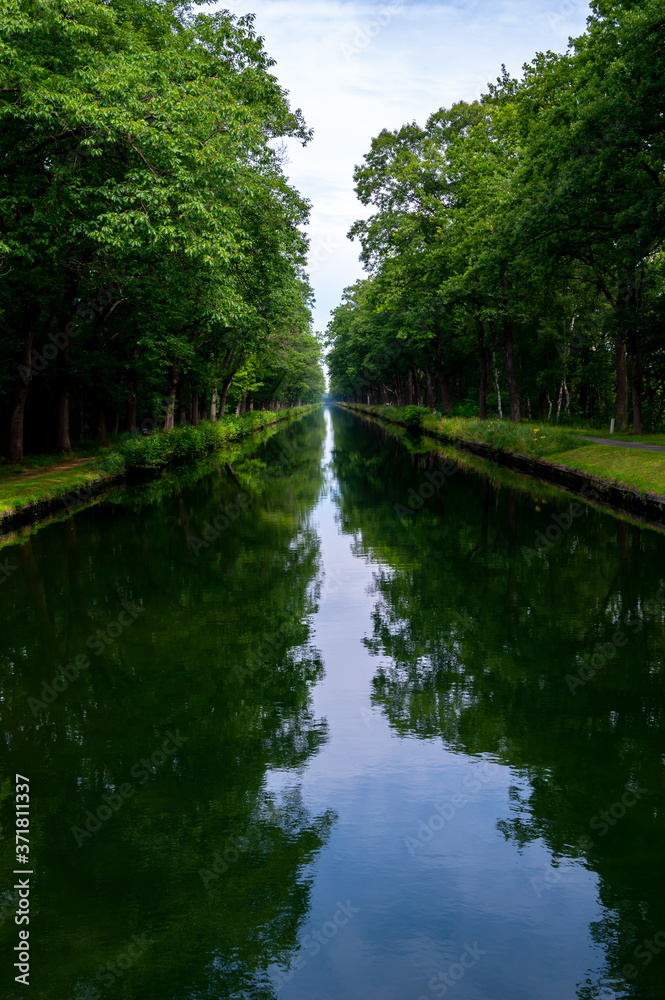 Water canal in Belgium, province Antwerpen near Retie Water canal in Belgium, province Antwerpen near Retie