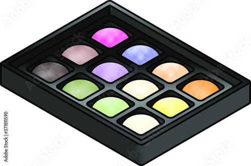 A box of 12 mochi (Japanese rice cakes) - assorted flavors.