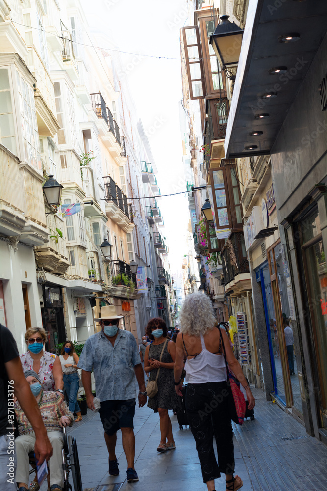 fotos de calle de la ciudad de Cadiz- España
