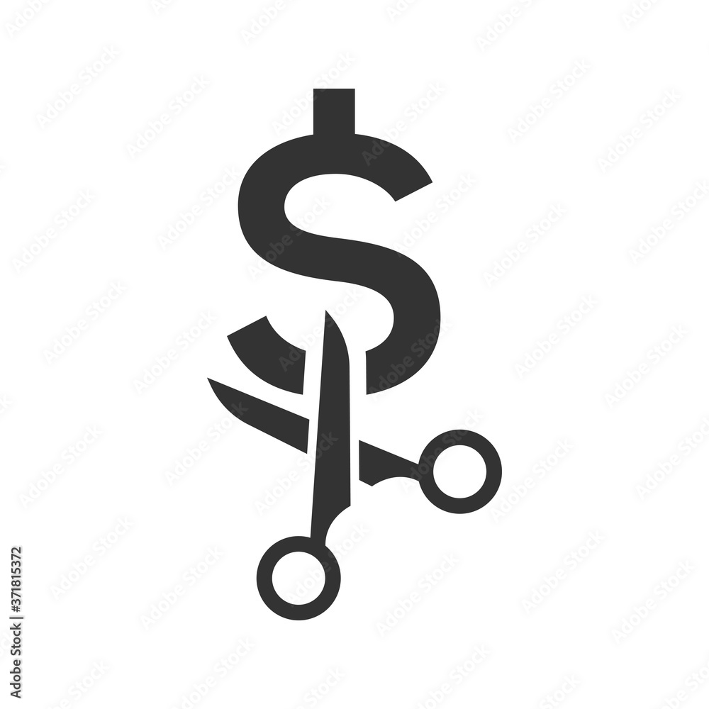 Obraz premium Cost cutting icon