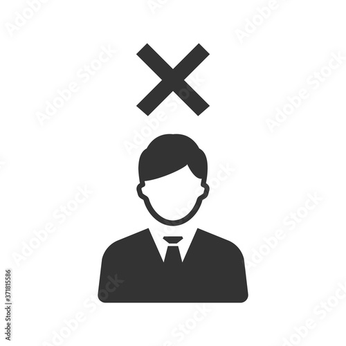 Remove user account icon