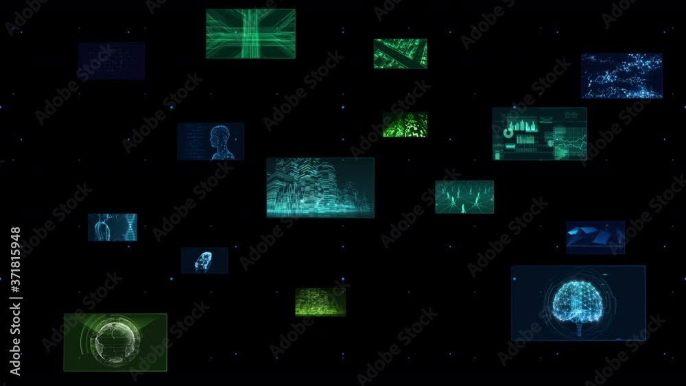 Digital Network Technology AI 5G data communication concepts background. Digital Network Technology AI 5G data communication concepts background.