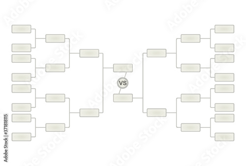 Tournament bracket scheme. vector illustration