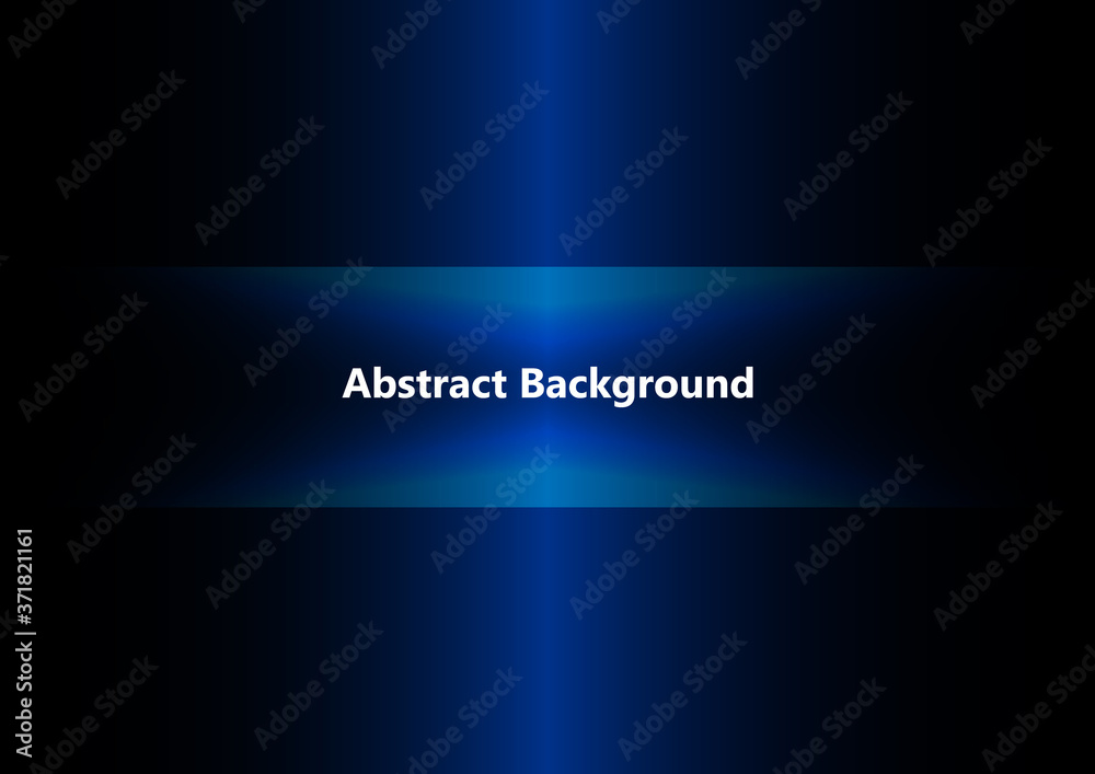 Abstract vector blue light on dark design concept background, vector illustration design background