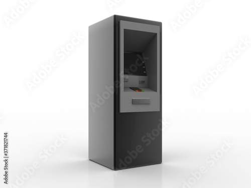 3d illustration Bank Cash ATM Machine