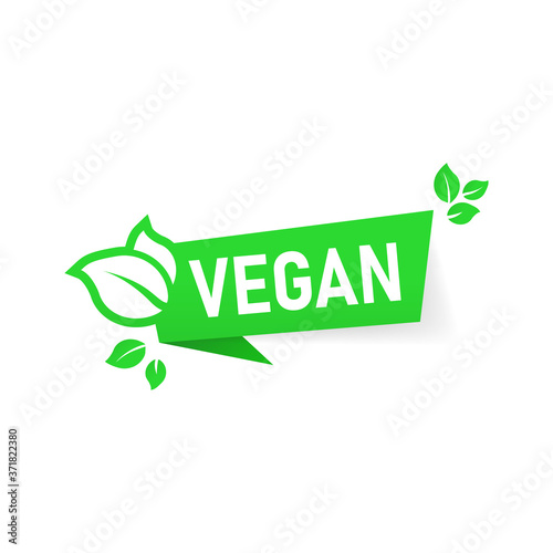 Vegan food diet icon. Organic, bio, eco symbol. Vegetarian, no meat, lactose free, healthy, fresh and nonviolent food. Vector on isolated white background. EPS 10