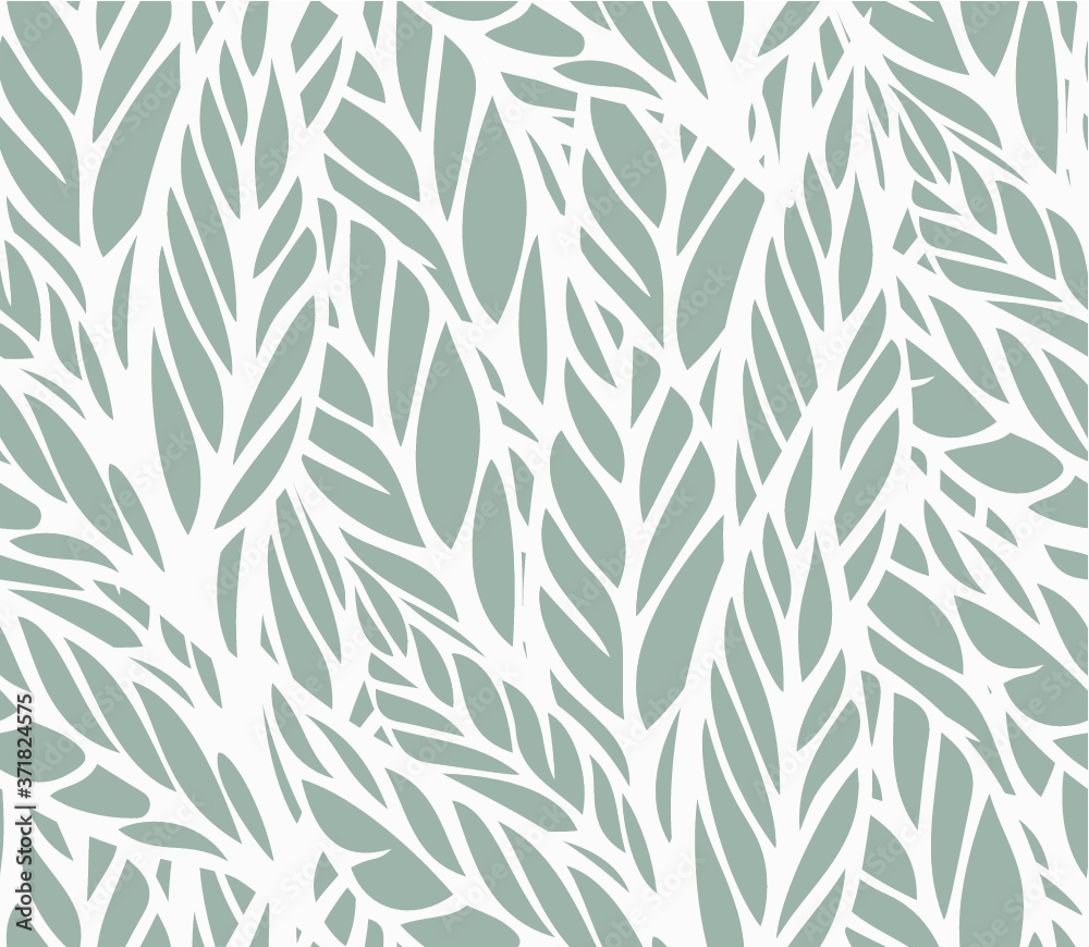 Naklejka premium Seamless pattern with leaves