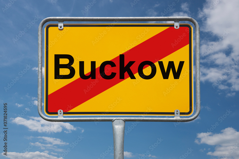 Ortstafel Buckow Ortstafel Buckow