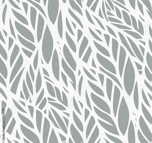 Seamless pattern with  leaves