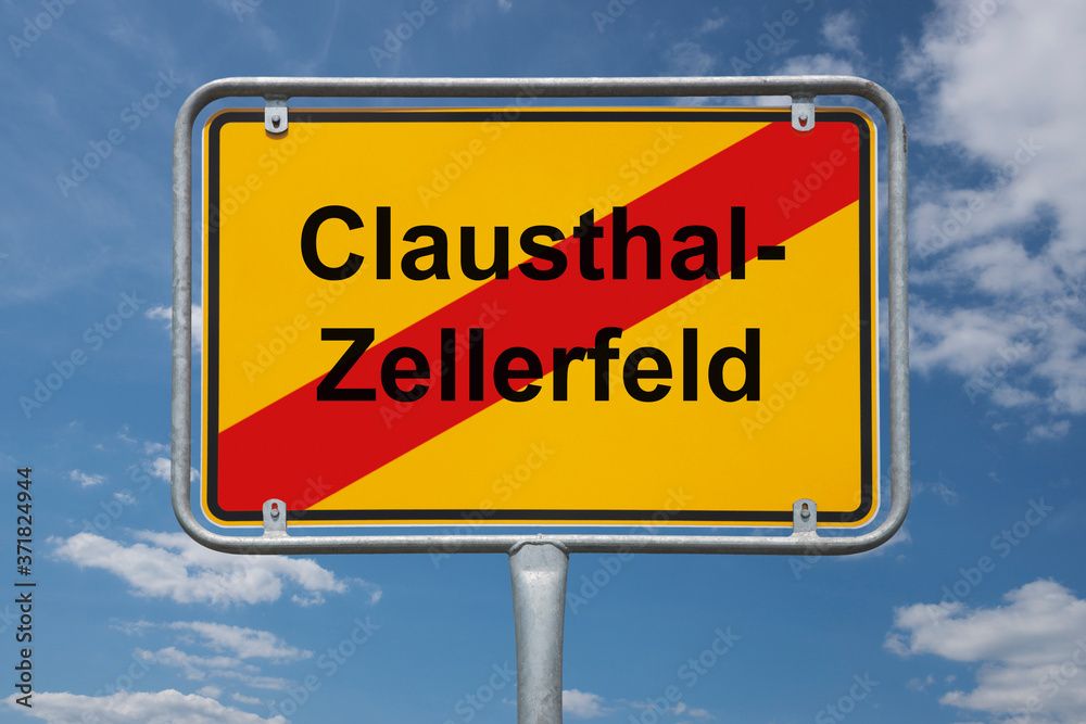 Ortstafel Clausthal-Zellerfeld