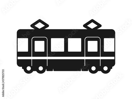 電車のシルエットアイコン