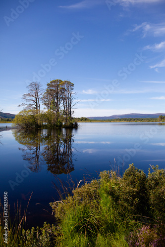 Loch Morlich in the Badenoch and Strathspey area of Highland, Scotland near Aviemore. photo