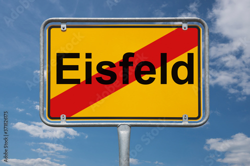 Ortstafel Eisfeld photo