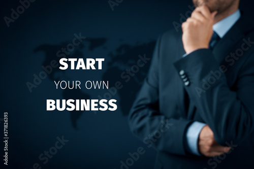 Start your own business concept.