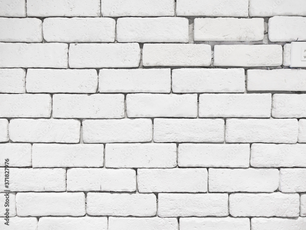 Obraz premium White brick wall close-up