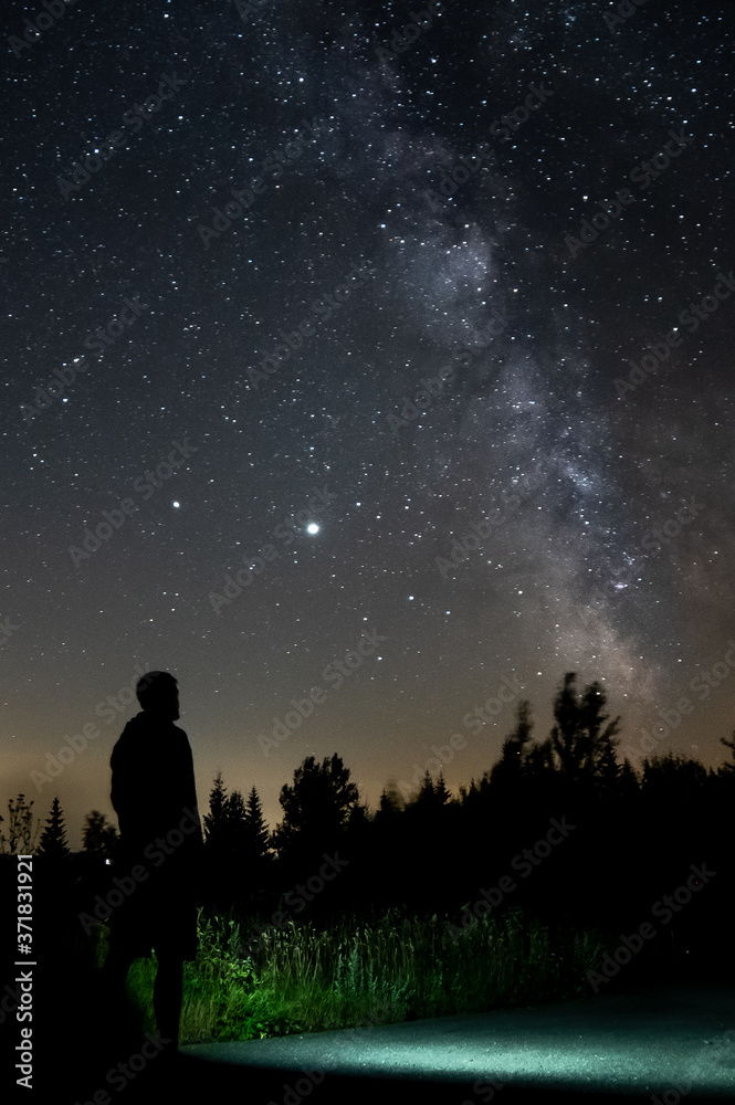 Milky way on White Cross biely kriz Milky way on White Cross biely kriz