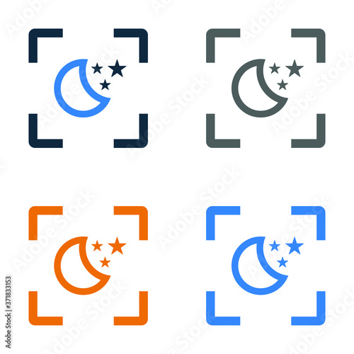 Sleep, night mode icon design