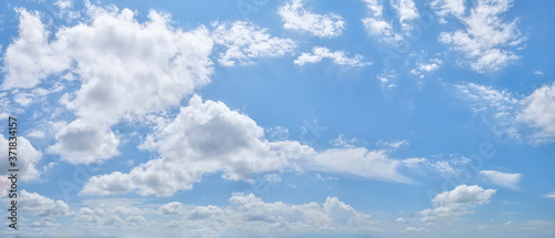 Blue sky with cloud, bright background