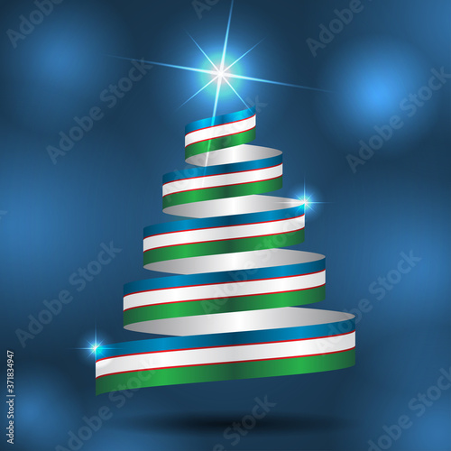 Canvastavla Happy New Year vector background Holiday greeting card design template