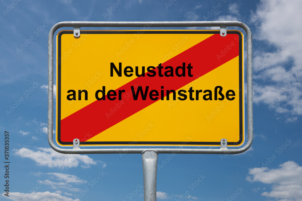 Ortstafel Neustadt an der Weinstraße