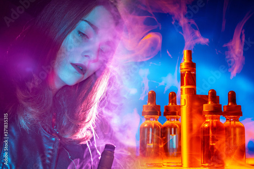 Vape girl. Device for vape ...
