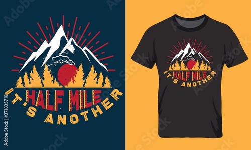 Typography custom hunting t shirt design 